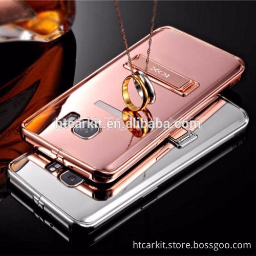 Hot Selling KXX Unique Phone Case For Samsung Galaxy S7 Mirror Case With Holder Stand